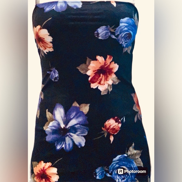 Forever 21 Black Floral Velvet Cami Slip Dress - Picture 2 of 10